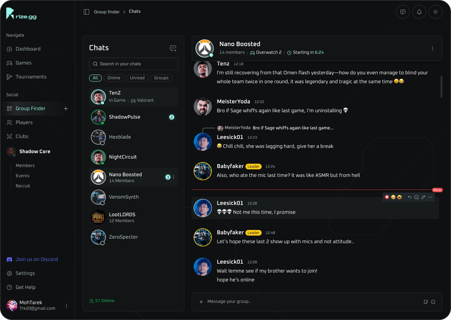 Connect and Chat with Players